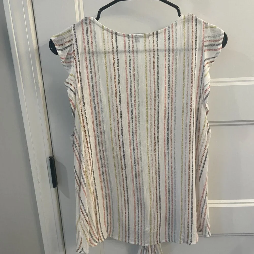West Kei front tie multi colored top - Picture 4 of 4